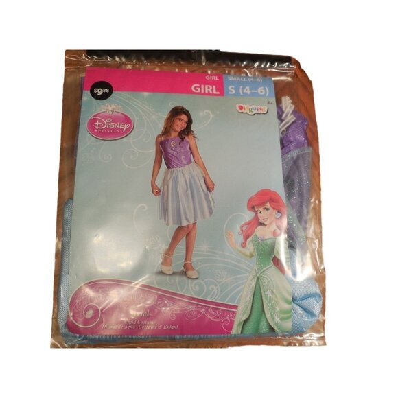 Princess Ariel Dress Halloween Costume Dress-up Play  Size Girls 4-6 Disney - Picture 3 of 11